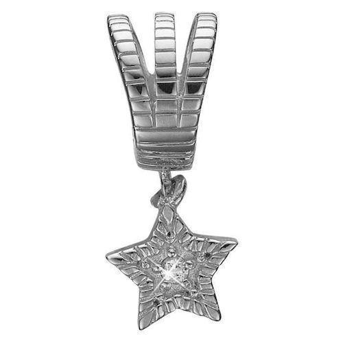 Image of Christina Collect 925 sterling sølv You're A Star Hængende stjerne med hvid topaz i midten, model 623-S128